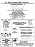Mrs. Cave's Counseling Newsletter