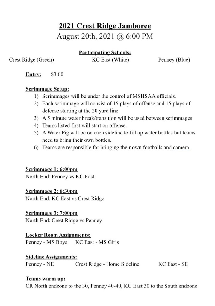 Jamboree Info