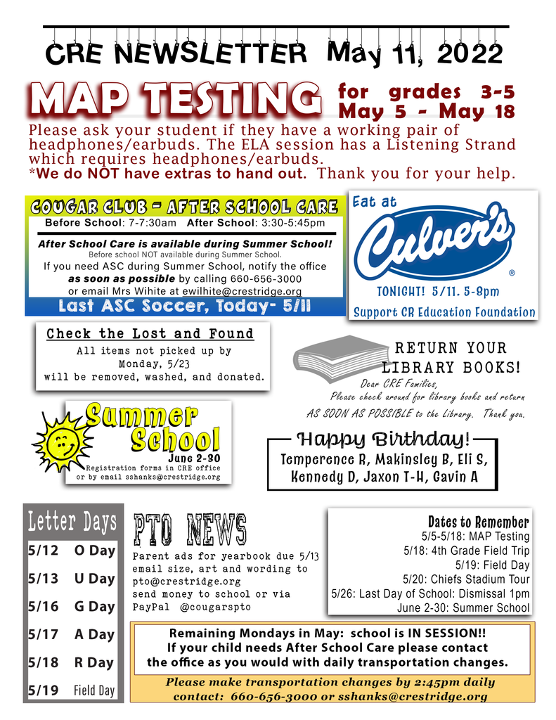 May 11 CRE Newsletter